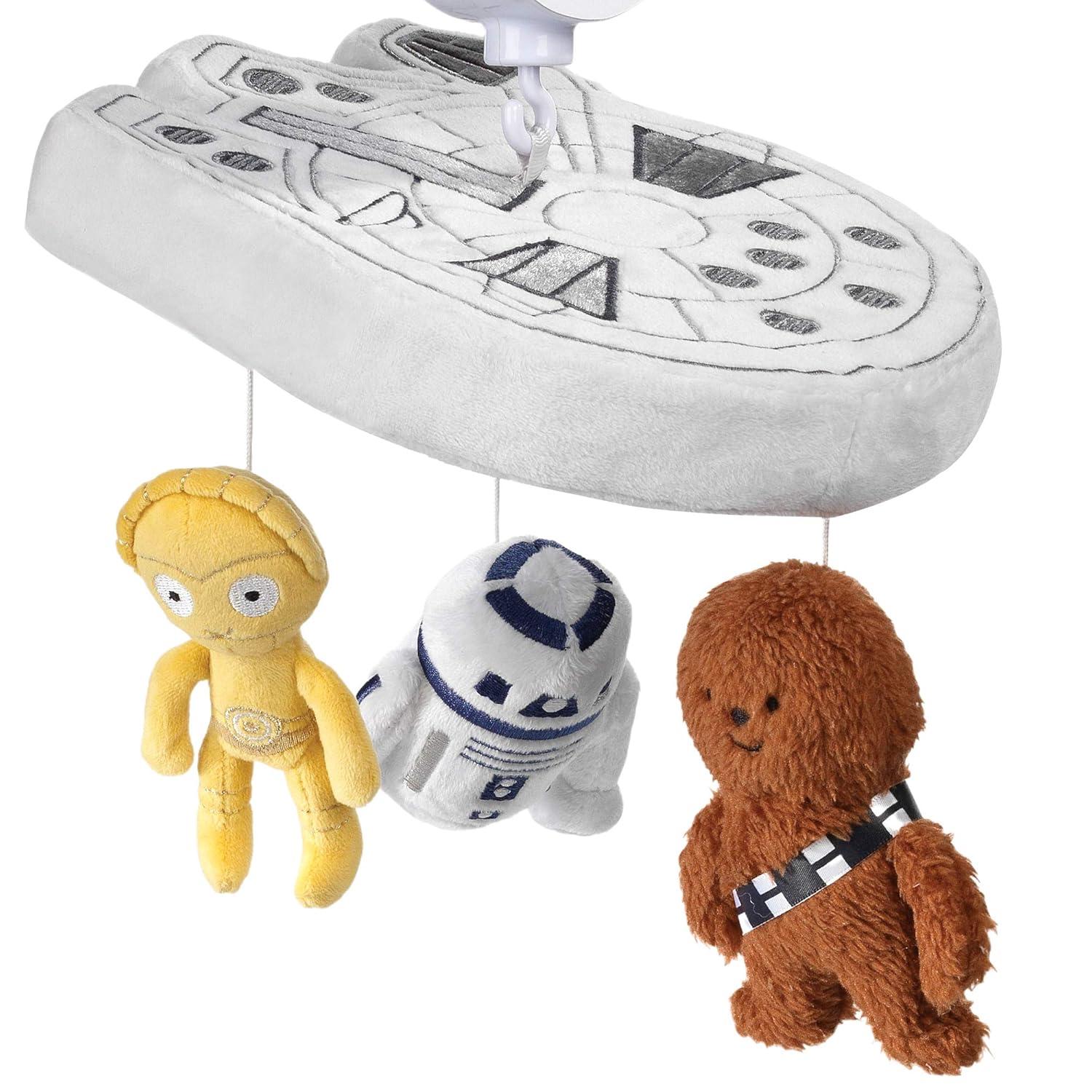 imageLambs ampamp Ivy Star Wars Signature Millennium Falcon Musical Baby Crib Mobile Toy