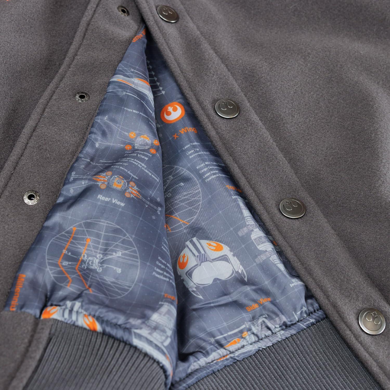 imageLoungefly Mens Collectiv Star Wars Rebel Alliance Varsity JacketMulticolored