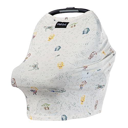 imageMilk Snob Original Star Wars 5in1 Cover The Child Added Privacy for Breastfeeding Baby Car Seat Carrier Stroller High Chair Shopping Cart Lounger Canopy  Newborn Essentials Nursing TopLittle Galaxy
