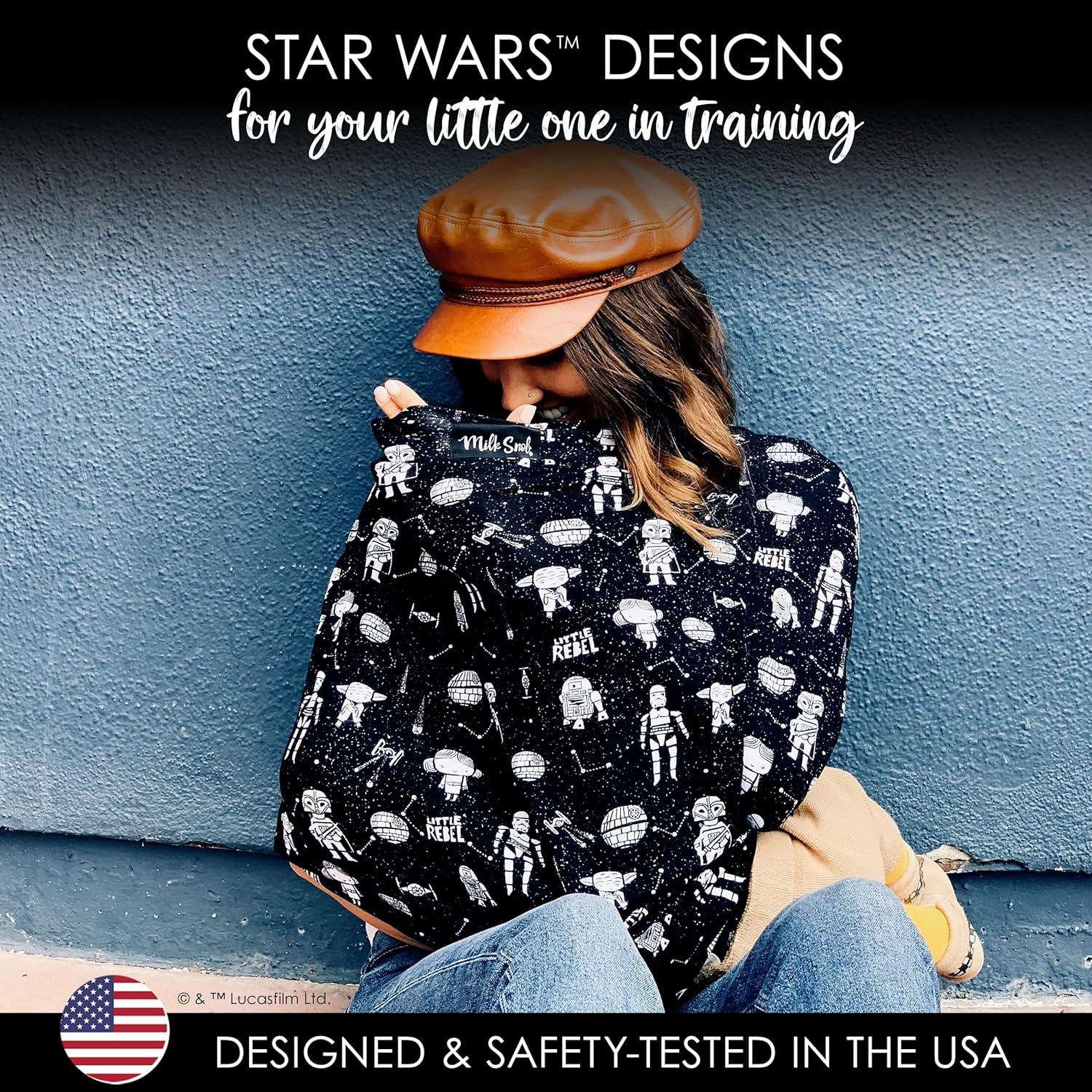 imageMilk Snob Original Star Wars 5in1 Cover The Child Added Privacy for Breastfeeding Baby Car Seat Carrier Stroller High Chair Shopping Cart Lounger Canopy  Newborn Essentials Nursing TopLittle Rebel