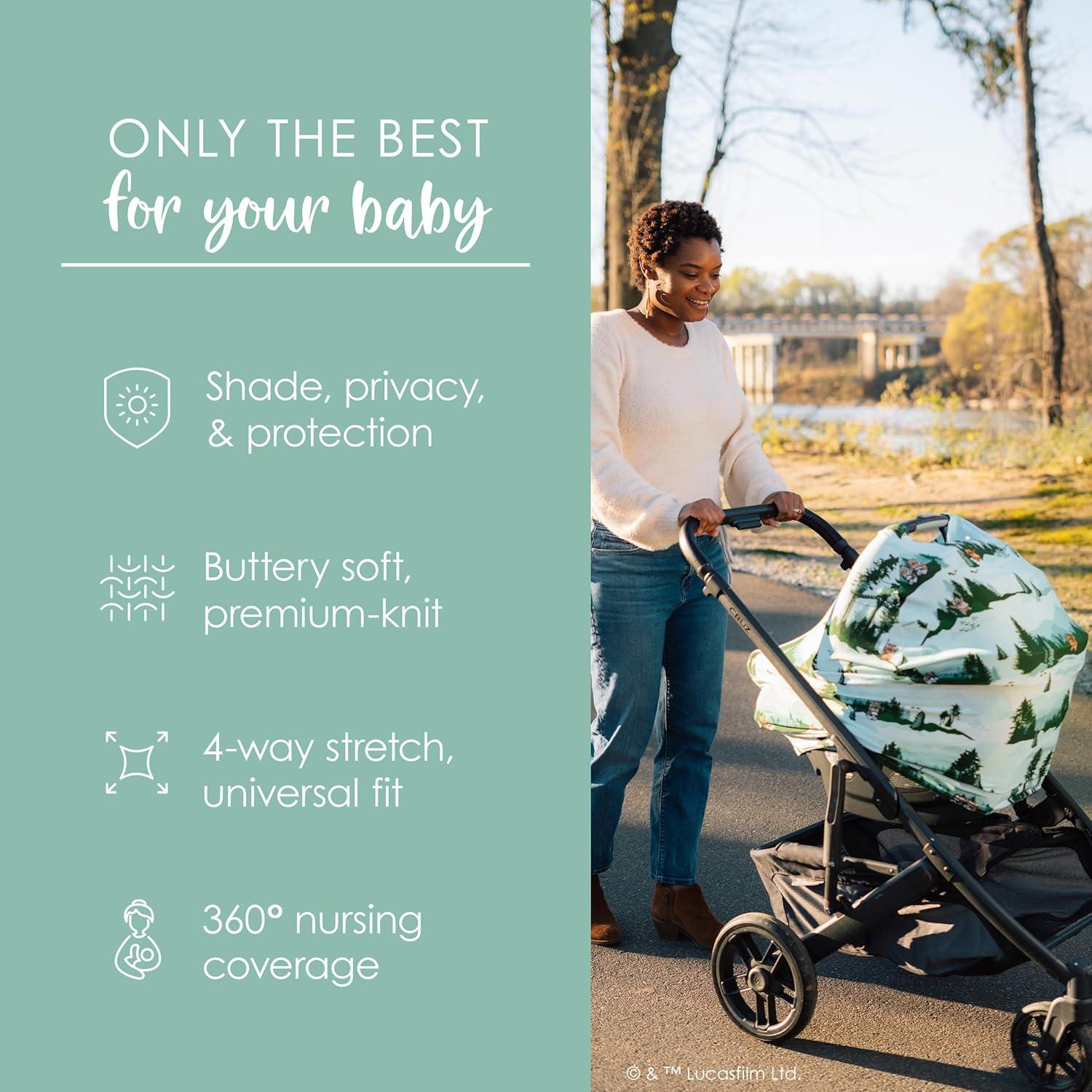 imageMilk Snob Original Star Wars 5in1 Cover The Child Added Privacy for Breastfeeding Baby Car Seat Carrier Stroller High Chair Shopping Cart Lounger Canopy  Newborn Essentials Nursing TopEndor Escape