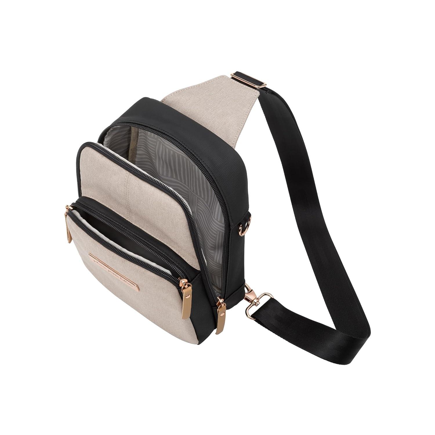 imagePetunia Pickle Bottom CrissCross Sling Bag for Women ampamp Men Adjustable Strap for CustomFit Spacious Main Pocket Lightweight Stylish ampamp Practical for Everyday Use Disney Star Wars The ChildSandBlack