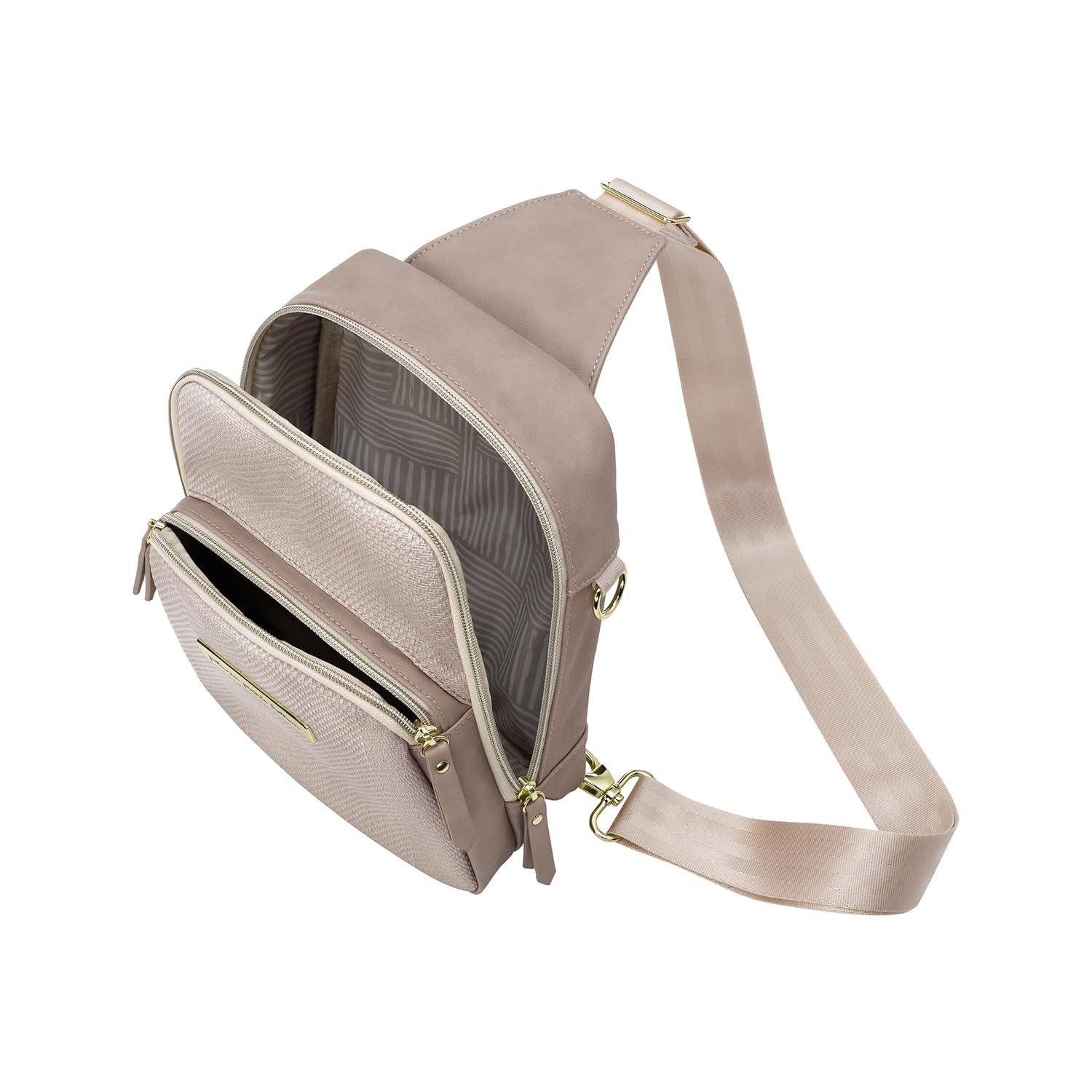 imagePetunia Pickle Bottom CrissCross Sling Bag for Women ampamp Men Adjustable Strap for CustomFit Spacious Main Pocket Lightweight Stylish ampamp Practical for Everyday Use Disney Star Wars The ChildGrey Matte Cable Stitch