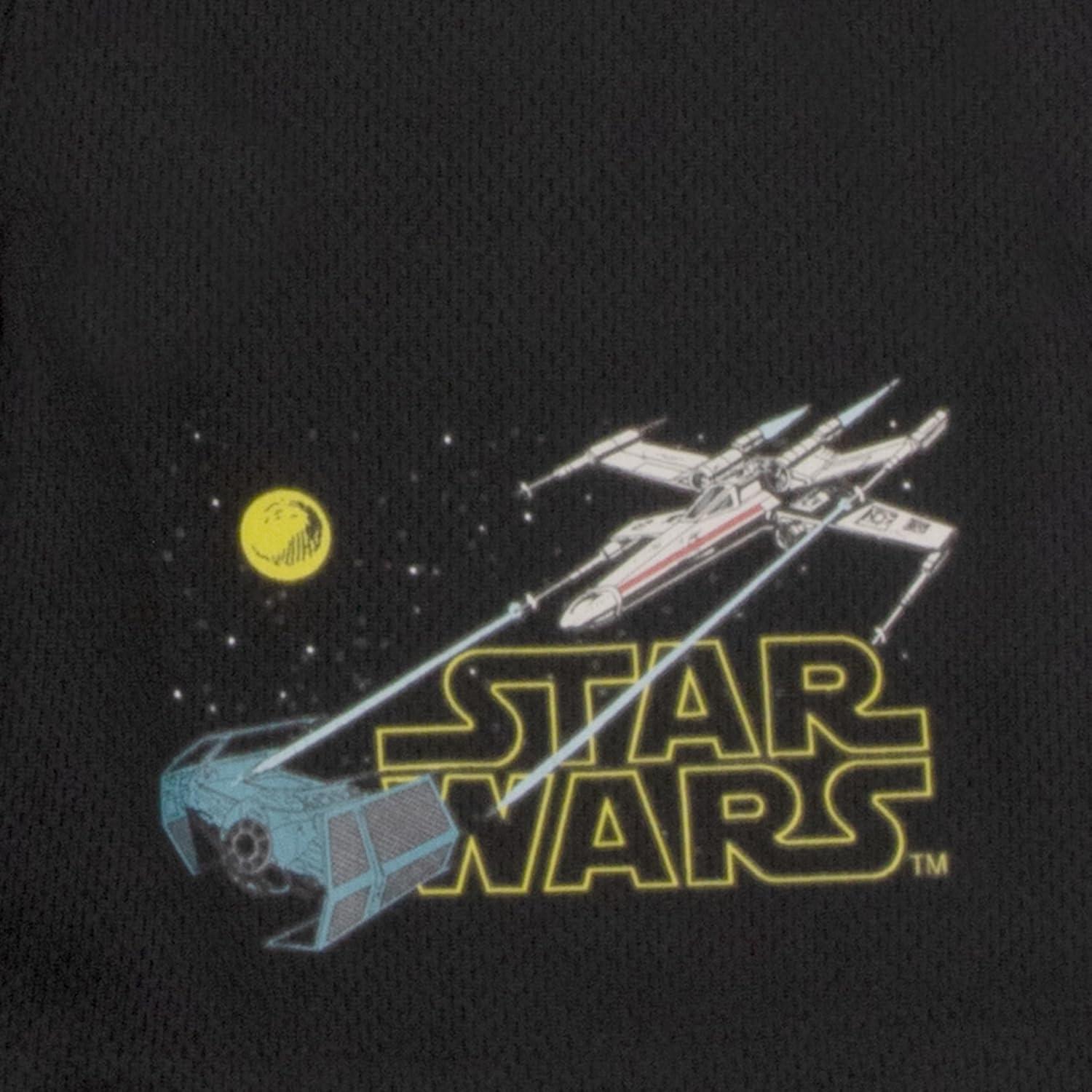 imageSTAR WARS Boys 3Piece Set  Short Sleeve TShirt Tank Top and Shorts Summer Outfit Bundle for Kids and ToddlersGrey and Blue