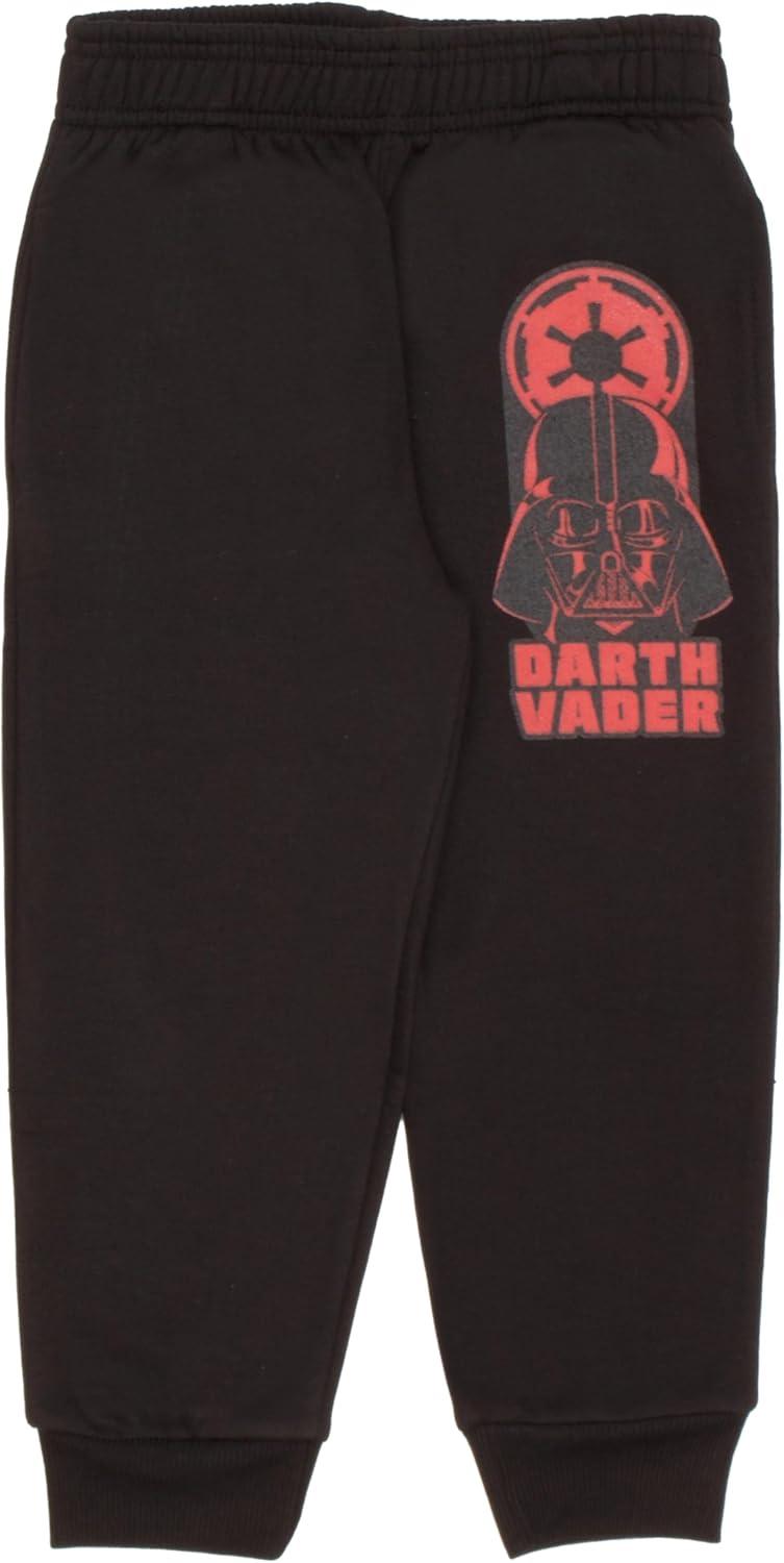 imageSTAR WARS Boys Matching Sets Darth Vader Pullover Hoodie and Jogger Fleece Set for Boys 2 Piece BundleRed and Black