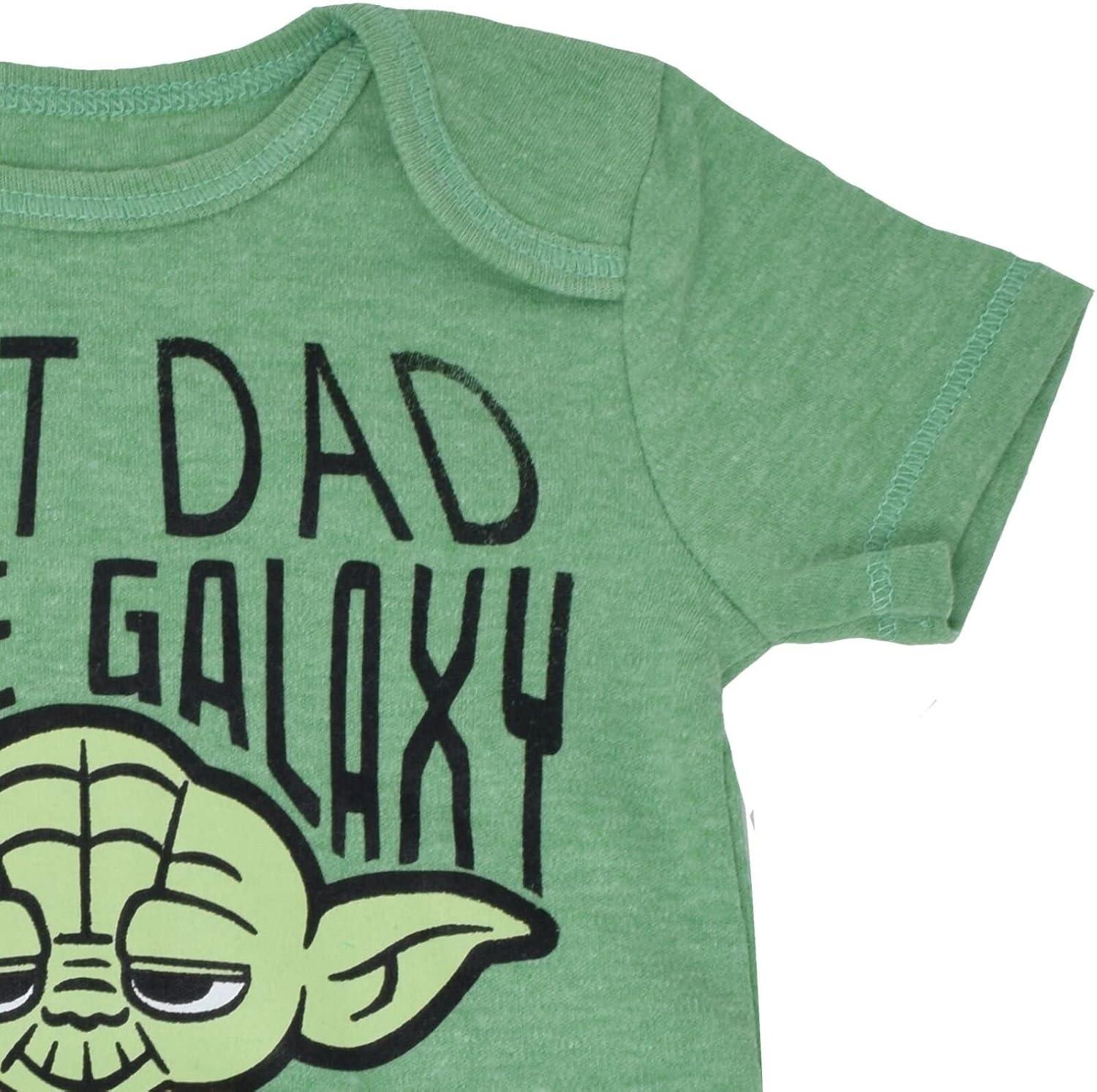 imageSTAR WARS Darth Vader Yoda Baby Bodysuit Newborn to InfantGreen