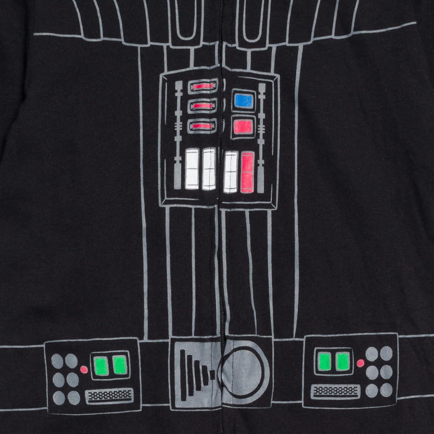 imageSTAR WARS Darth Vader Zip Up Cosplay Coverall Infant to Big KidBlack