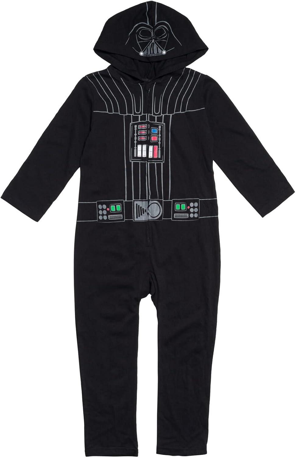 imageSTAR WARS Darth Vader Zip Up Cosplay Coverall Infant to Big KidBlack