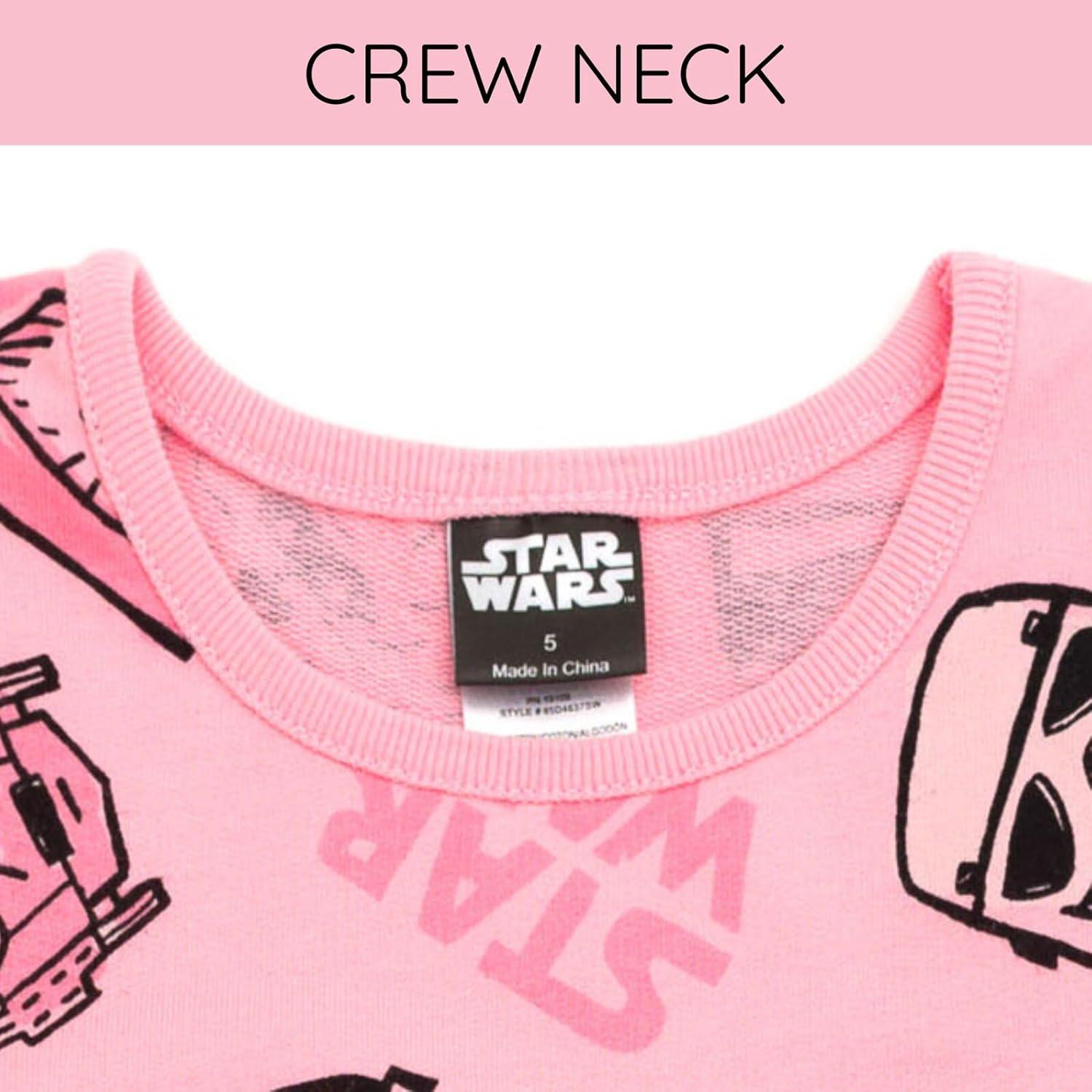 imageSTAR WARS Girls French Terry Skater Dress Toddler to Big Kid Sizes 2T  1416Pink