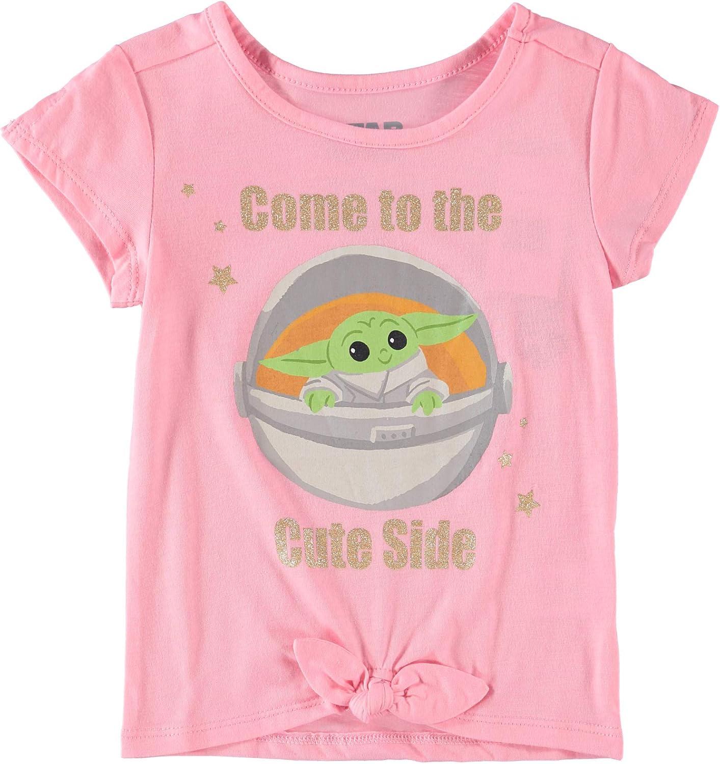 imageSTAR WARS Girls Mandalorian The Child TShirt and Leggings Clothing Set  Baby Yoda ClothesPinkGreenNavy