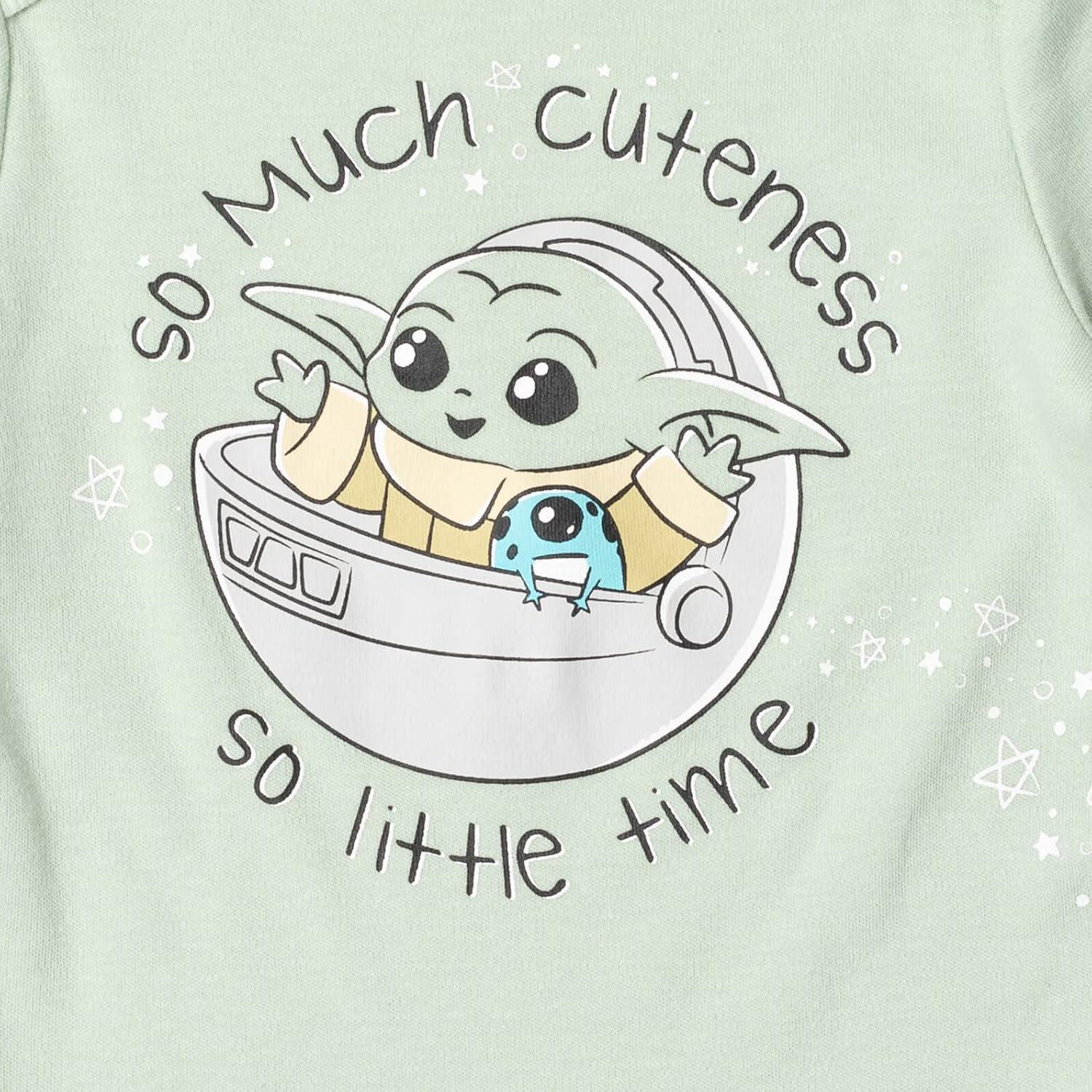 imageSTAR WARS Millennium Falcon Chewbacca Darth Vader Baby 3 Piece Outfit Set Cuddly Bodysuit Pants Hat Newborn to InfantGreen  White