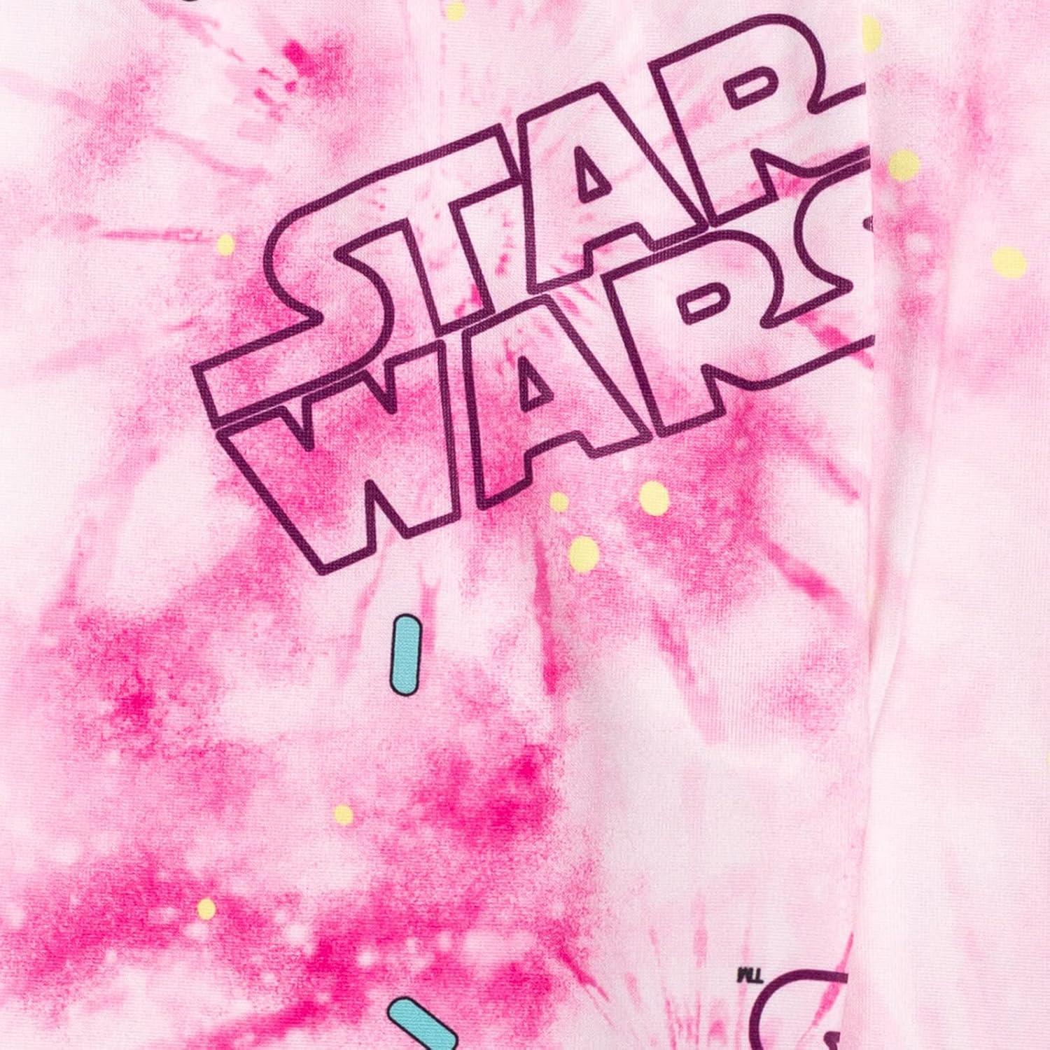imageSTAR WARS The Child Girls Fur Fleece Sweatshirt and Leggings Outfit Set Toddler to Big KidPinkHeather Gray