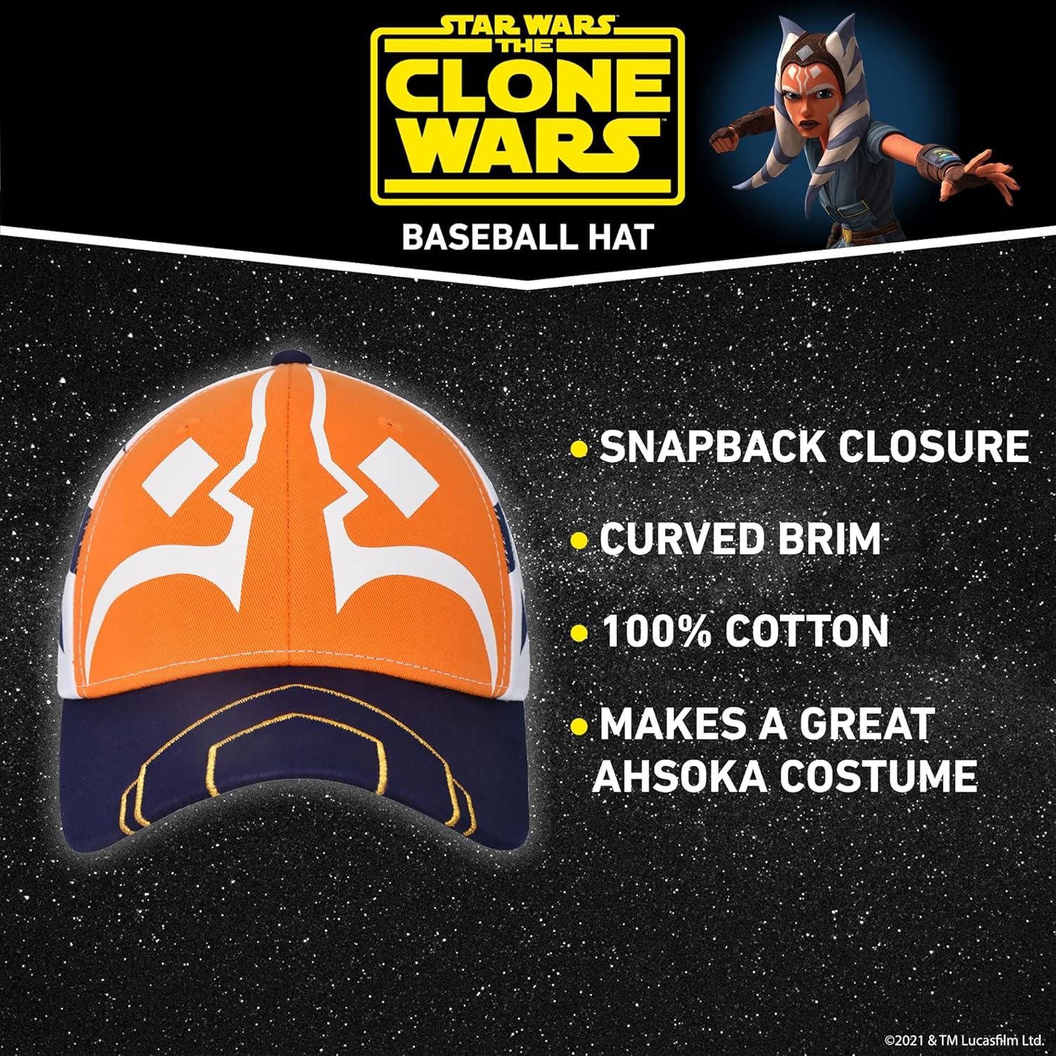 imageSTAR WARS The Clone Wars Ahsoka Cosplay Snapback Baseball Hat Multi One Size
