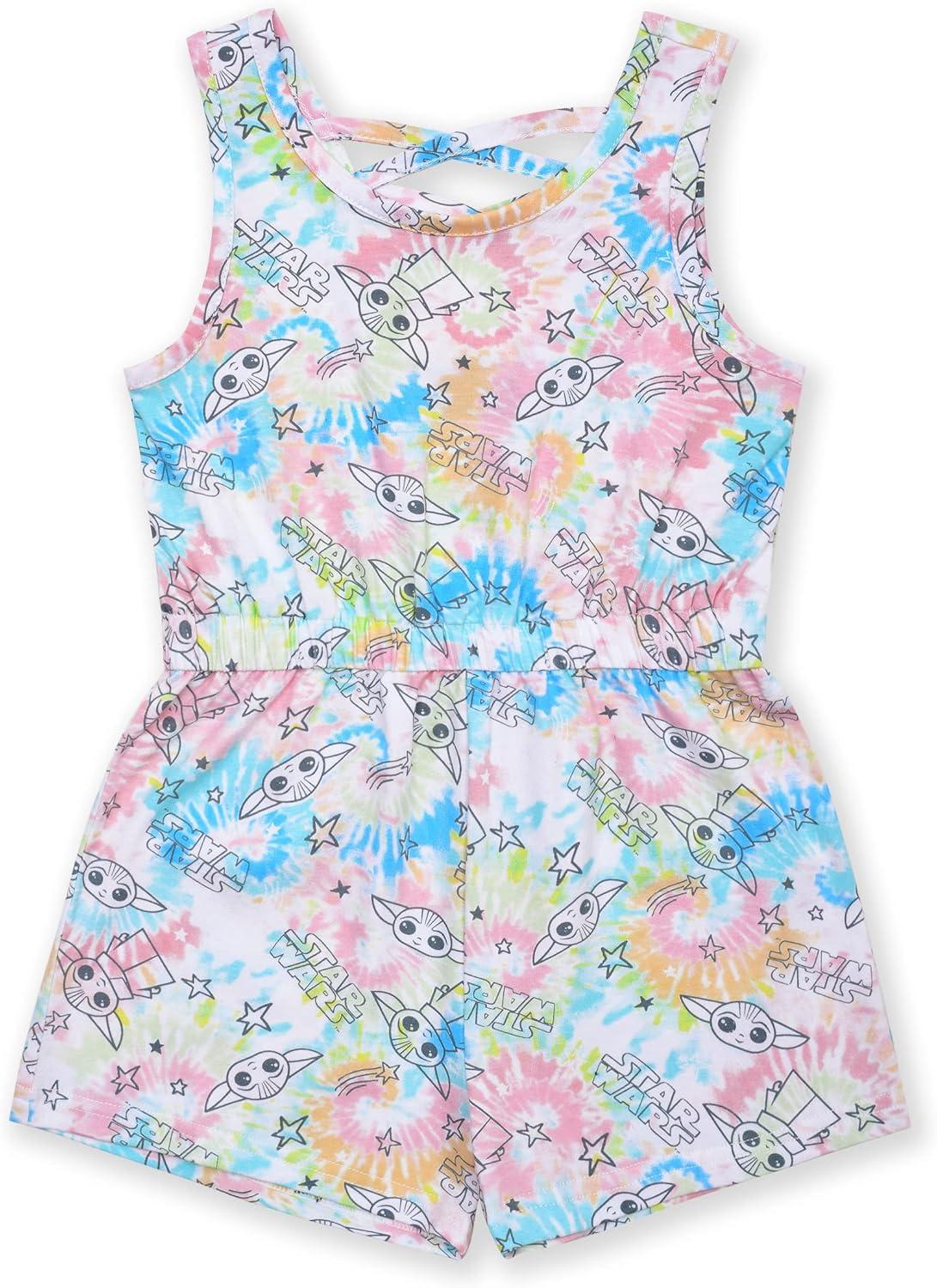 imageSTAR WARS The Mandalorian Grogu Girls 2 Pack Romper for Infant and ToddlersPink