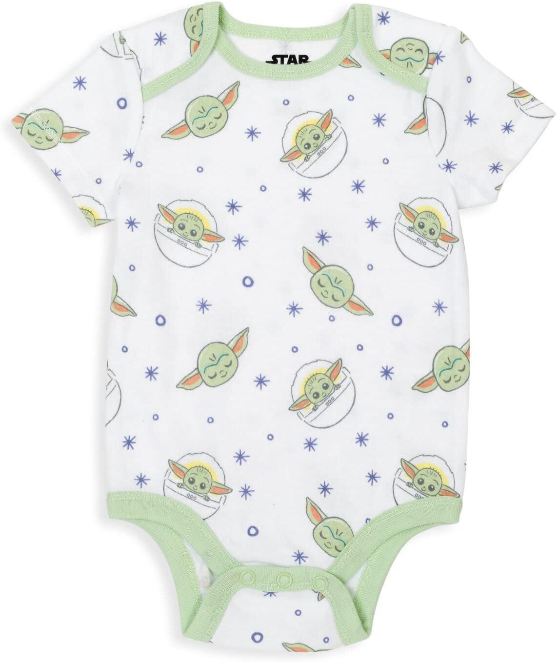 imageSTAR WARS The Mandalorian The Child 5 Pack Short Sleeve Baby Bodysuits Newborn to InfantBaby Grogu