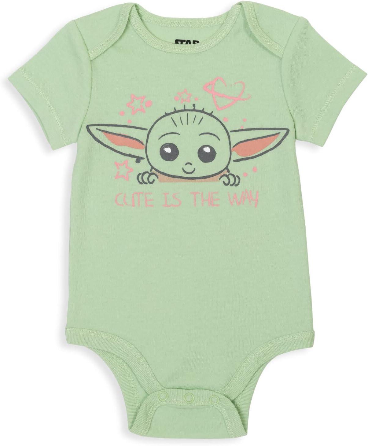 imageSTAR WARS The Mandalorian The Child 5 Pack Short Sleeve Baby Bodysuits Newborn to InfantBaby Grogu