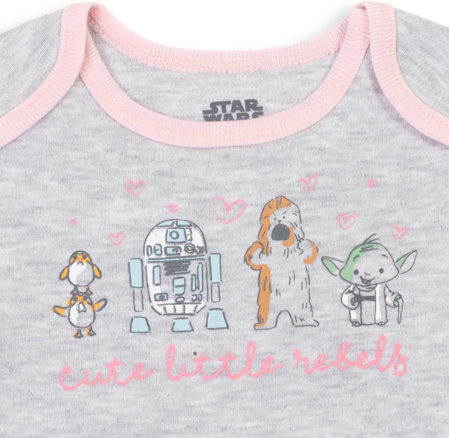 imageSTAR WARS The Mandalorian The Child 5 Pack Short Sleeve Baby Bodysuits Newborn to InfantBaby Grogu