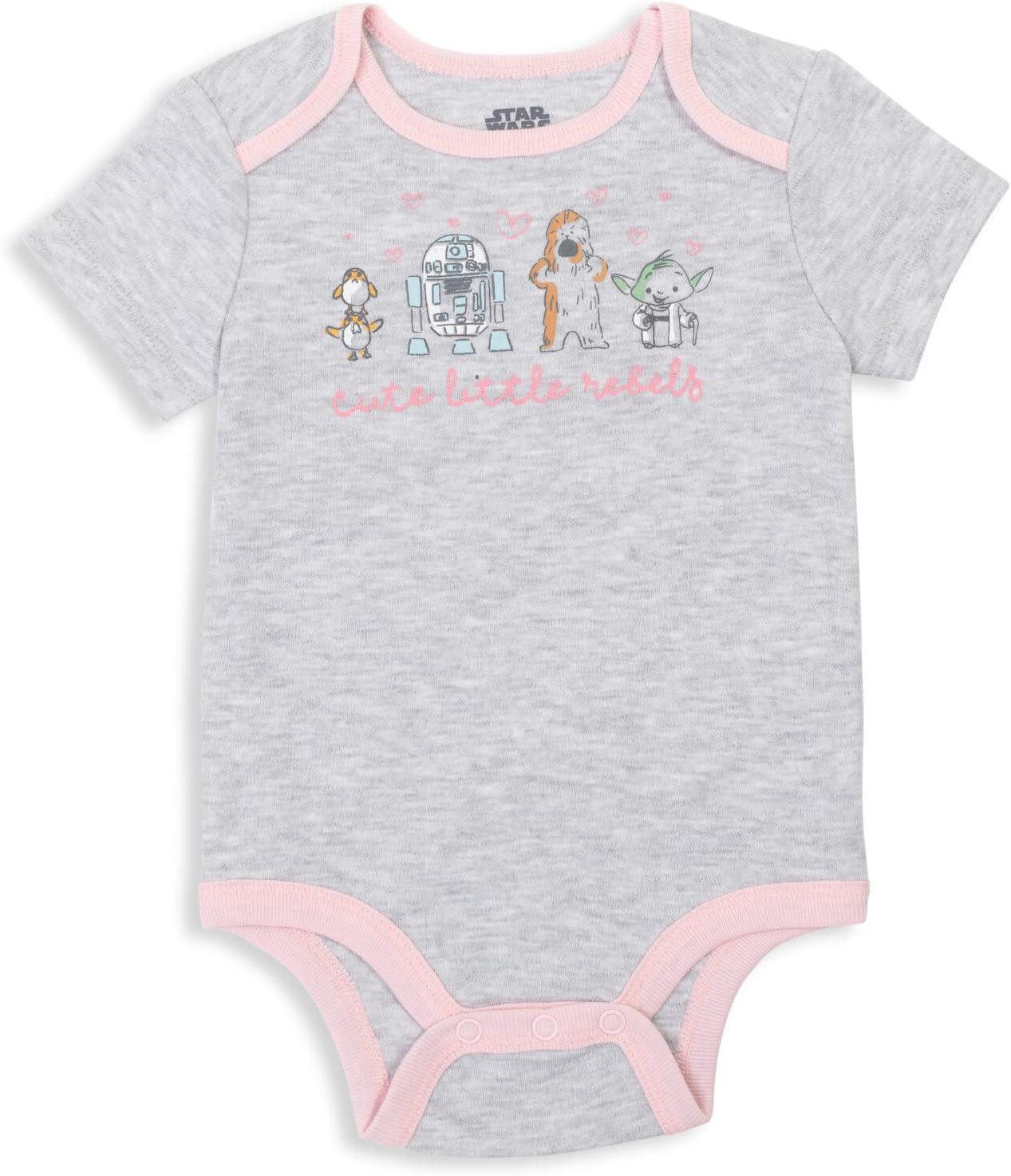 imageSTAR WARS The Mandalorian The Child 5 Pack Short Sleeve Baby Bodysuits Newborn to InfantBaby Grogu