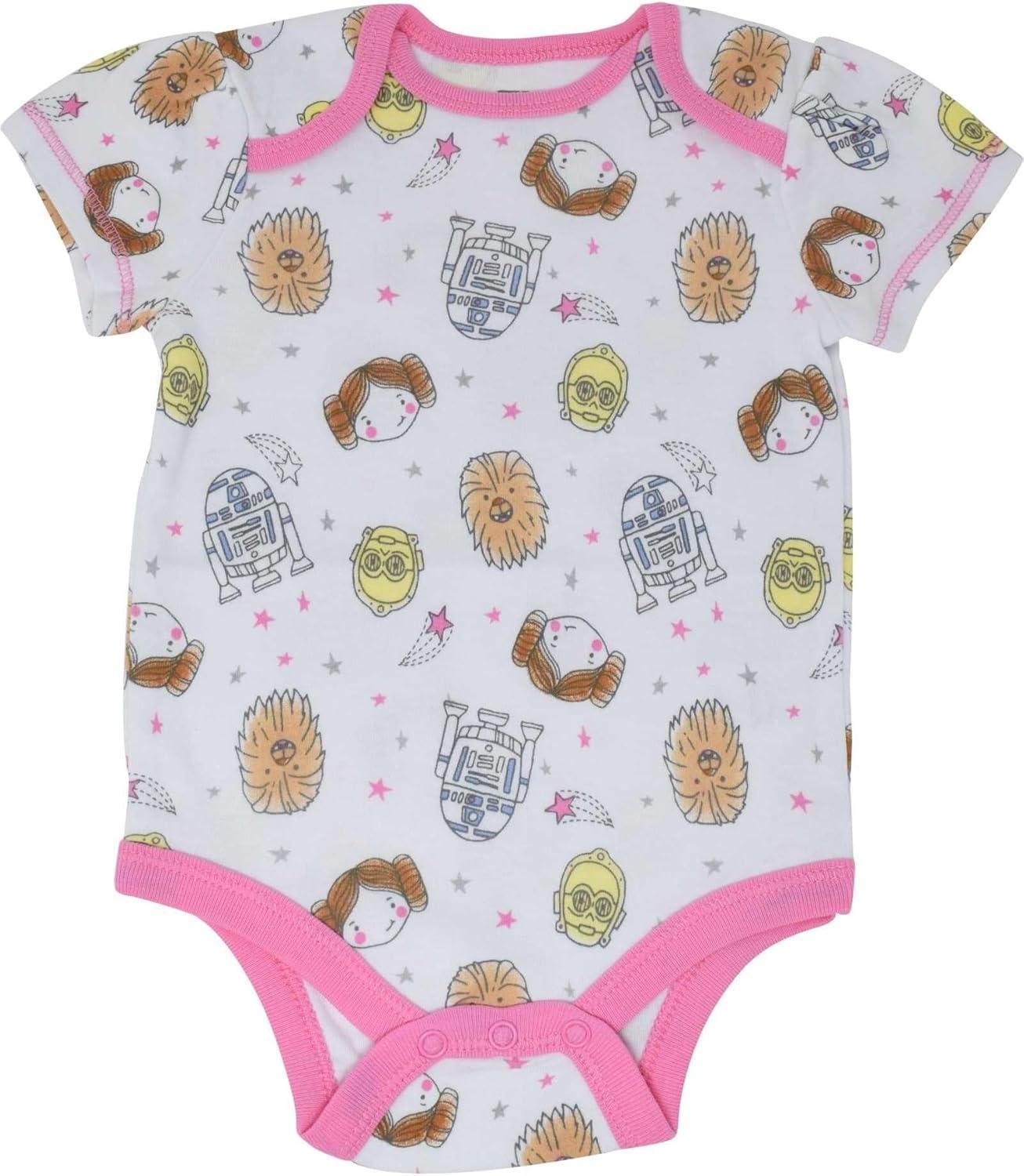 imageSTAR WARS The Mandalorian The Child 5 Pack Short Sleeve Baby Bodysuits Newborn to InfantMulti