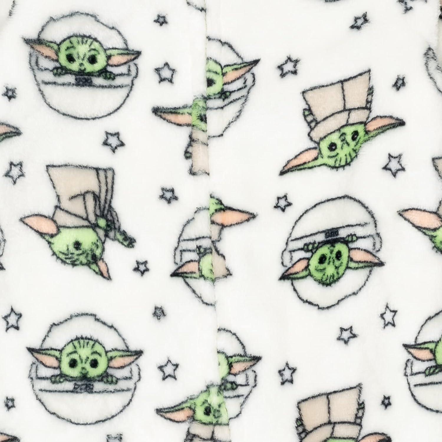 imageSTAR WARS The Mandalorian The Child Baby Zip Up Sleep N Play Coverall Newborn to InfantWhite