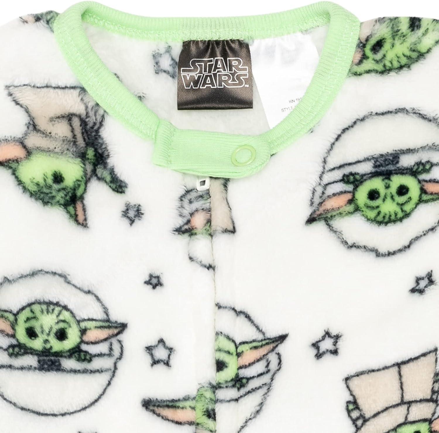 imageSTAR WARS The Mandalorian The Child Baby Zip Up Sleep N Play Coverall Newborn to InfantWhite