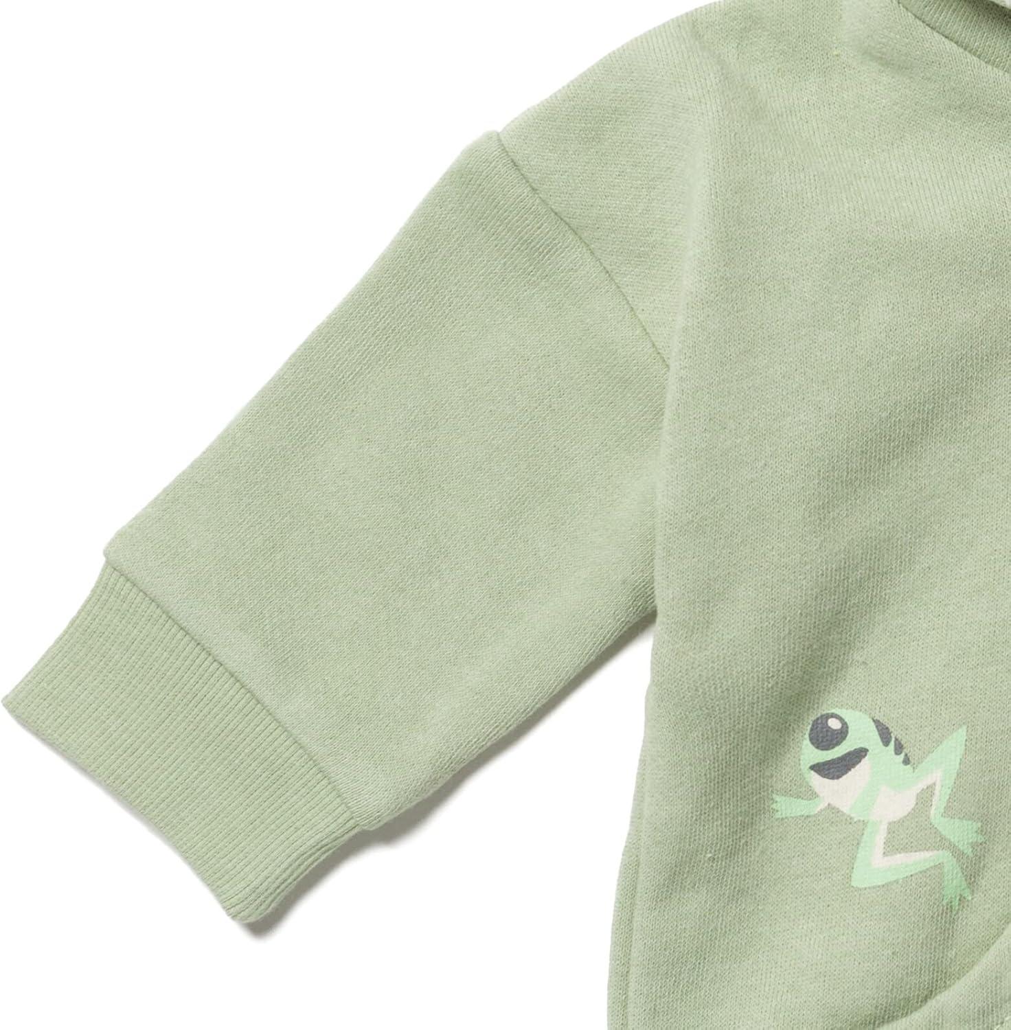 imageSTAR WARS The Mandalorian The Child Fleece Zip Up Hoodie Infant to ToddlerGreen