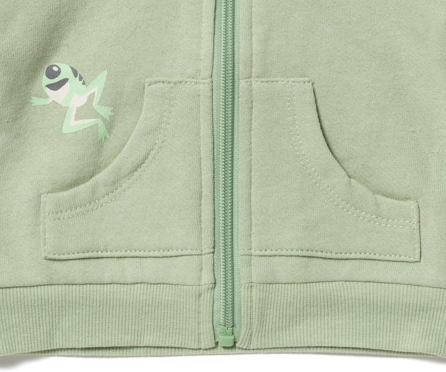 imageSTAR WARS The Mandalorian The Child Fleece Zip Up Hoodie Infant to ToddlerGreen