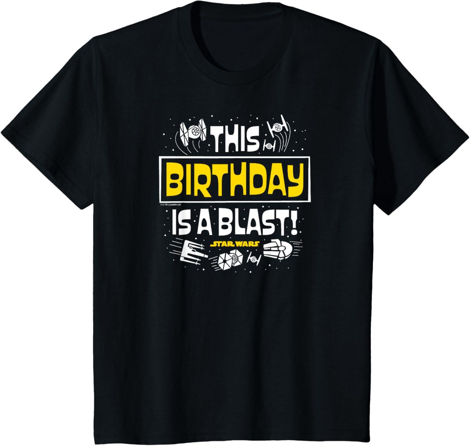 imageStar Wars  This Birthday Is A Blast TShirtBlack