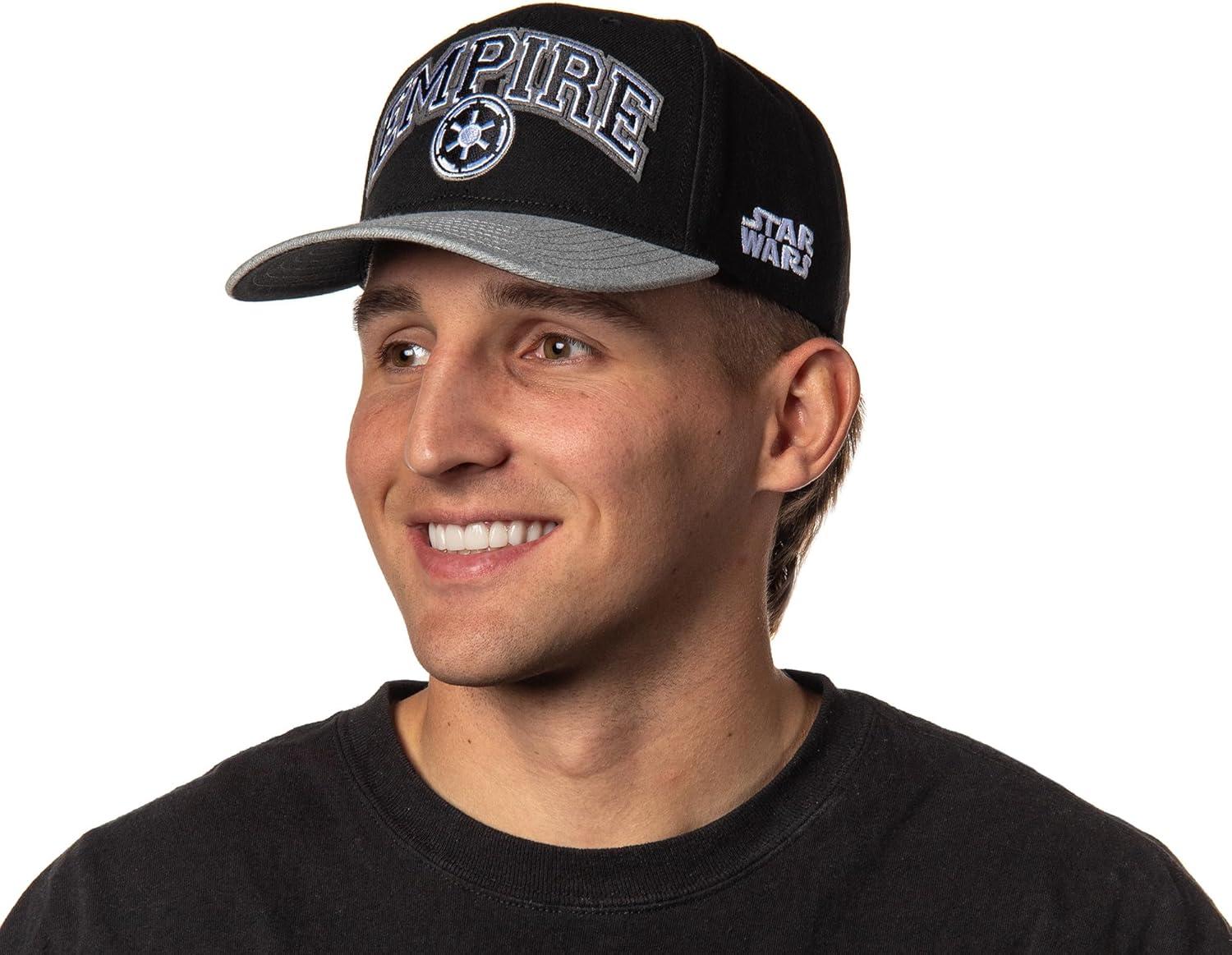 imageStar Wars Adult Embroidered Precurve Snapback Hat for Men and WomenGalactic Empire