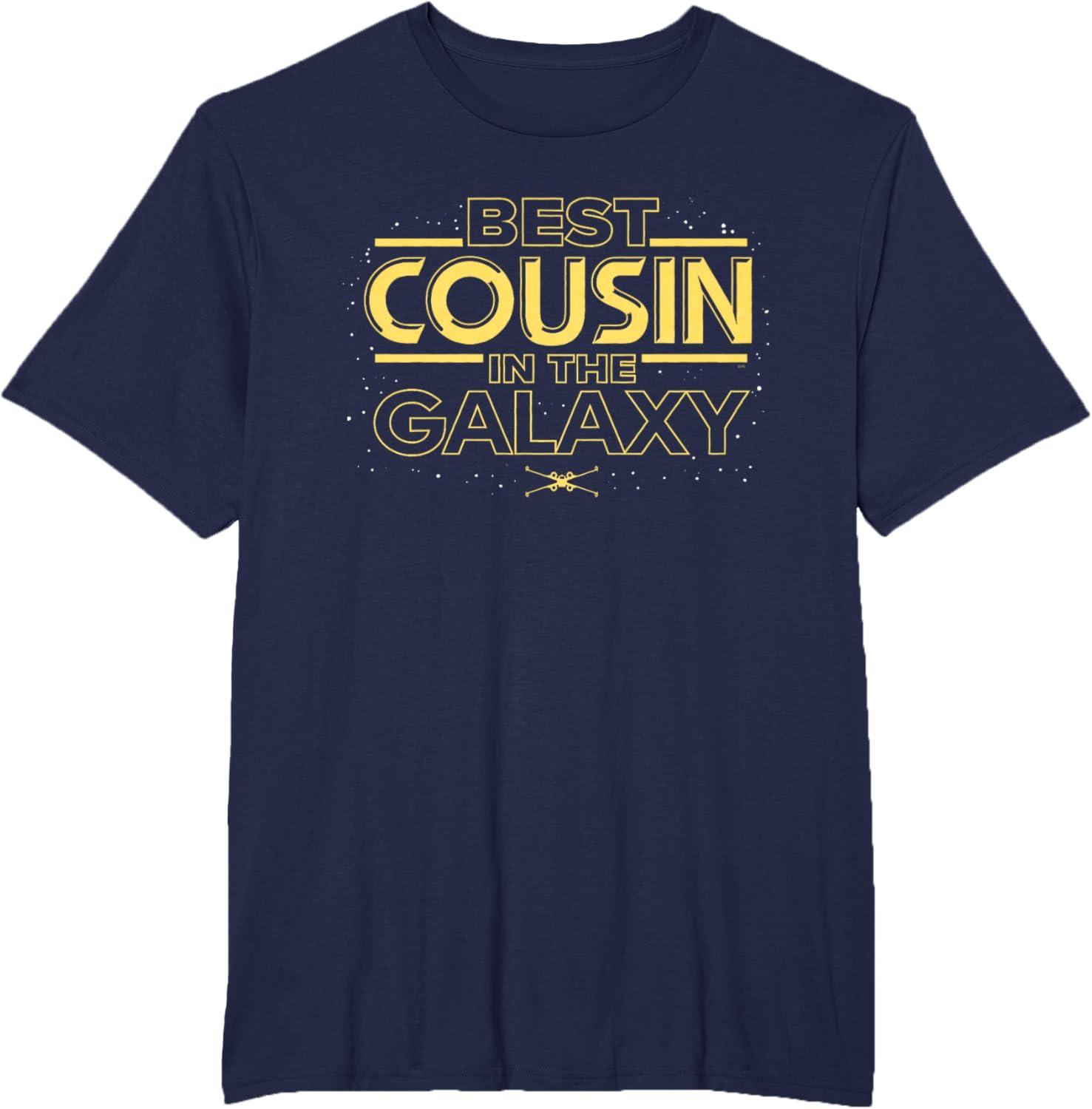 imageStar Wars Best Cousin in the Galaxy Family Trip Birthday TShirtNavy Blue