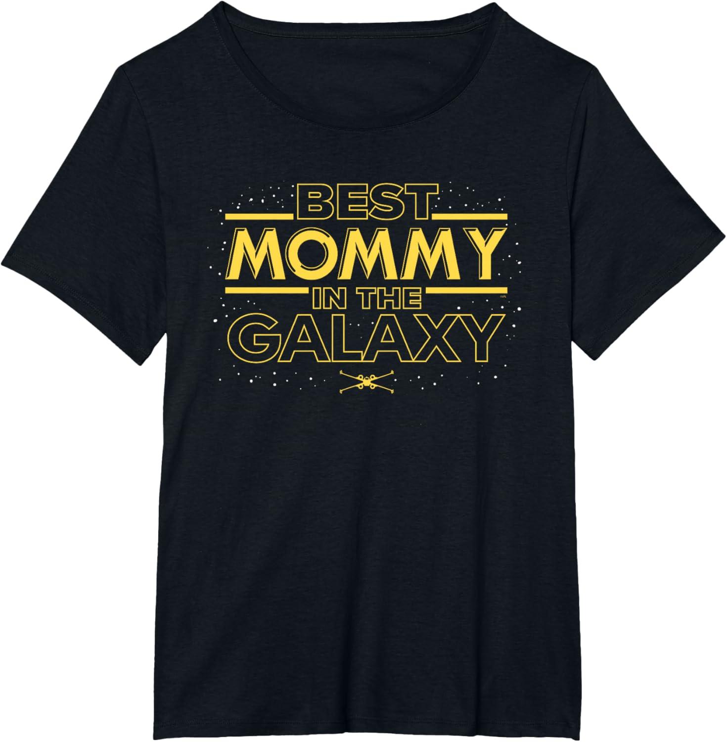 imageStar Wars Best Mommy in the Galaxy Birthday Mothers Day TShirtBlack