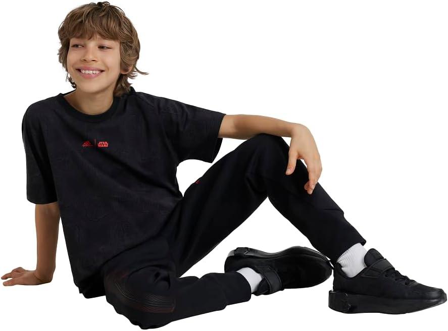 imageadidas Boys Star Wars Zne TShirtBlackGreyBright Red