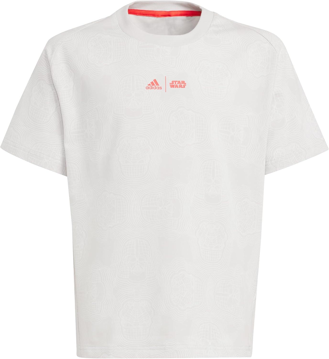 imageadidas Boys Star Wars Zne TShirtGreyWhiteBright Red