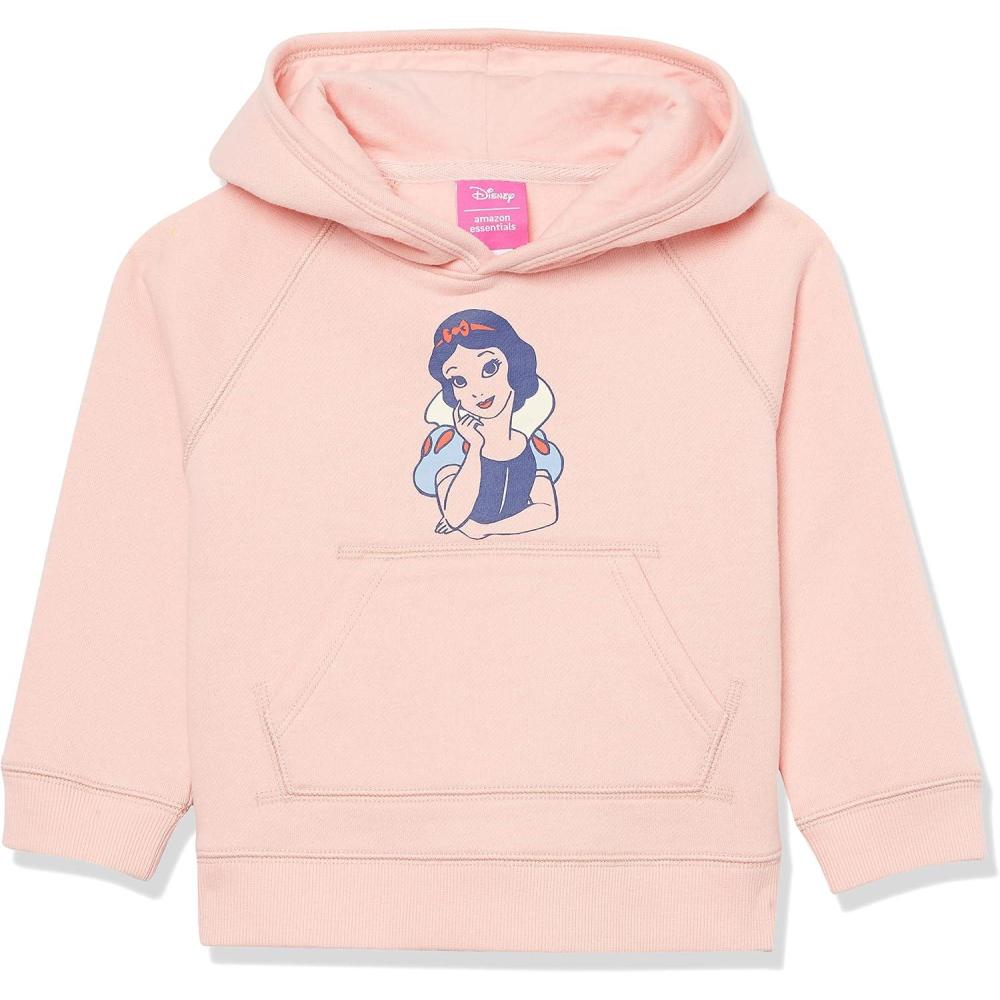 imageAmazon Essentials Disney  Marvel  Star Wars  Frozen  Princess Girls and Toddlers Fleece Pullover Hoodie SweatshirtSnow White