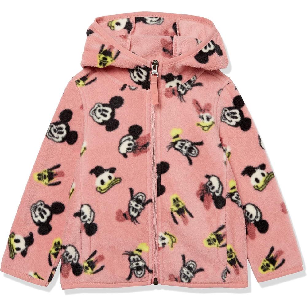 imageAmazon Essentials Disney  Marvel  Star Wars  Princess Girls and Toddlers Polar Fleece FullZip Hoodie JacketsMinnie and Friends