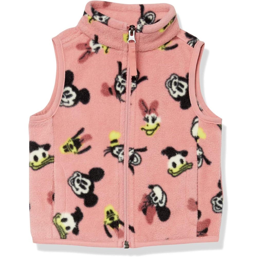 imageAmazon Essentials Disney  Marvel  Star Wars  Princess Girls and Toddlers Polar Fleece VestMinnie and Friends
