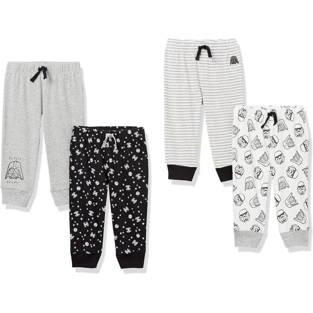 imageAmazon Essentials Disney  Marvel  Star Wars Baby Boys Pants Pack of 4Star Wars Tiny Trooper
