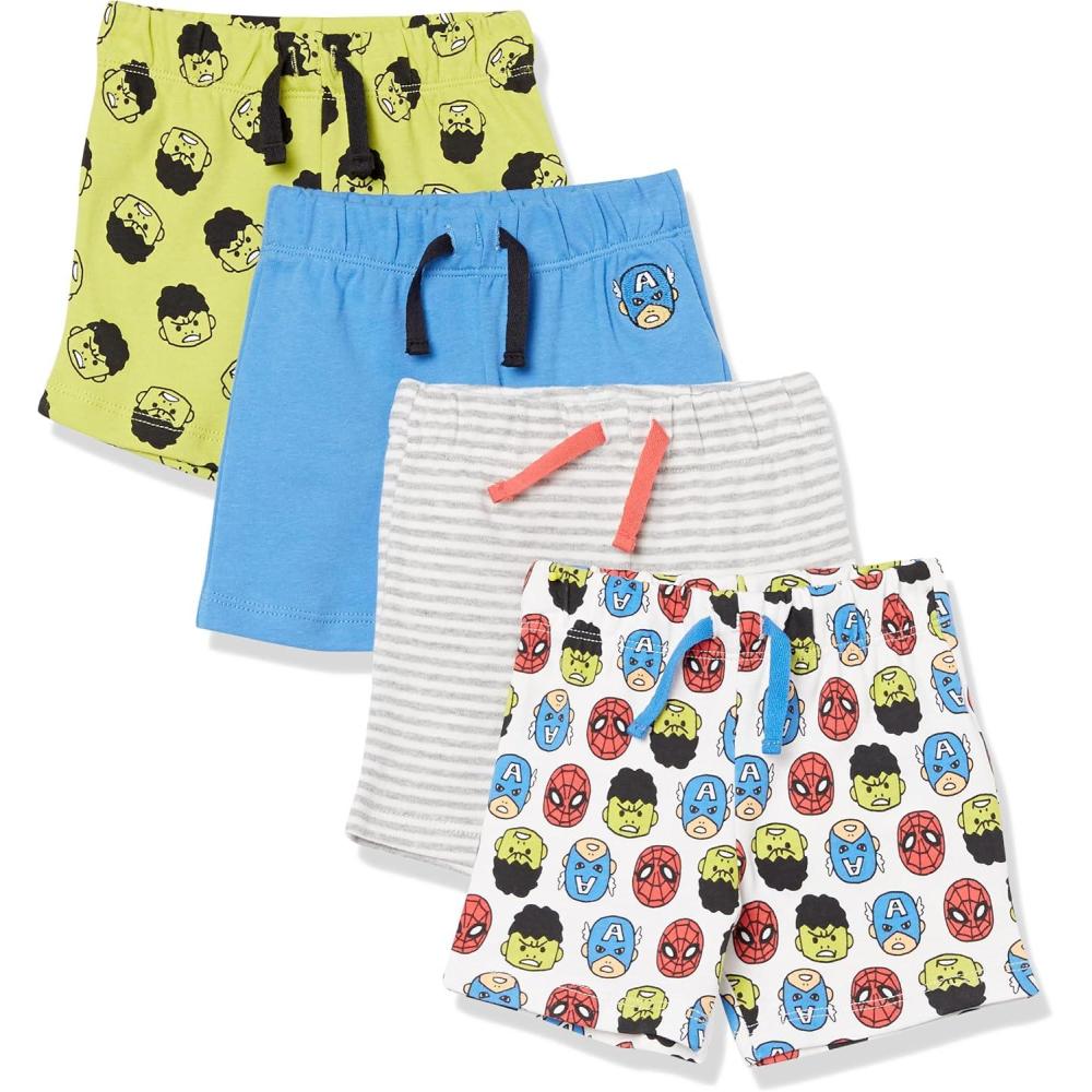 imageAmazon Essentials Disney  Marvel  Star Wars Baby Boys Shorts MultipacksMarvel Friends