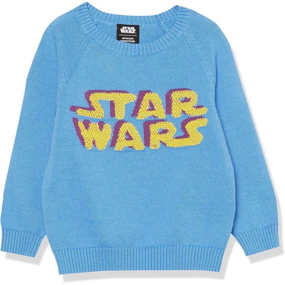 imageAmazon Essentials Disney  Marvel  Star Wars Boys and Toddlers Crewneck SweatersStar Wars Darth Vader  Boys
