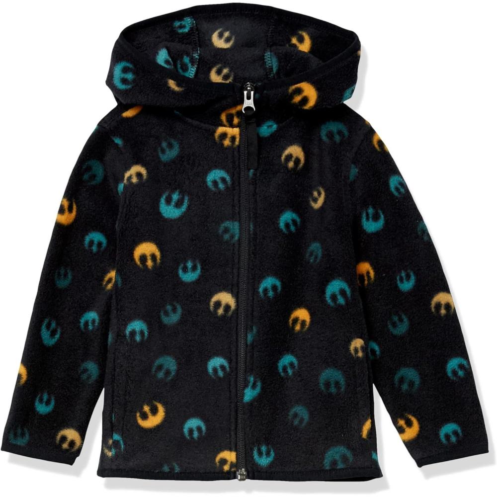 imageAmazon Essentials Disney  Marvel  Star Wars Boys and Toddlers Polar Fleece FullZip Hooded JacketStar Wars Rebel