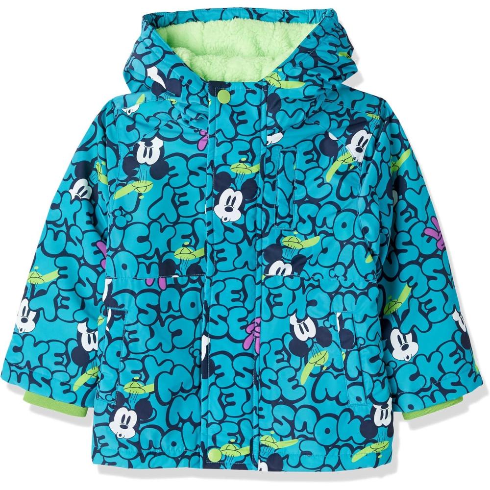 imageAmazon Essentials Disney  Marvel  Star Wars Boys and Toddlers Warm Puffer CoatsMickey Mouse