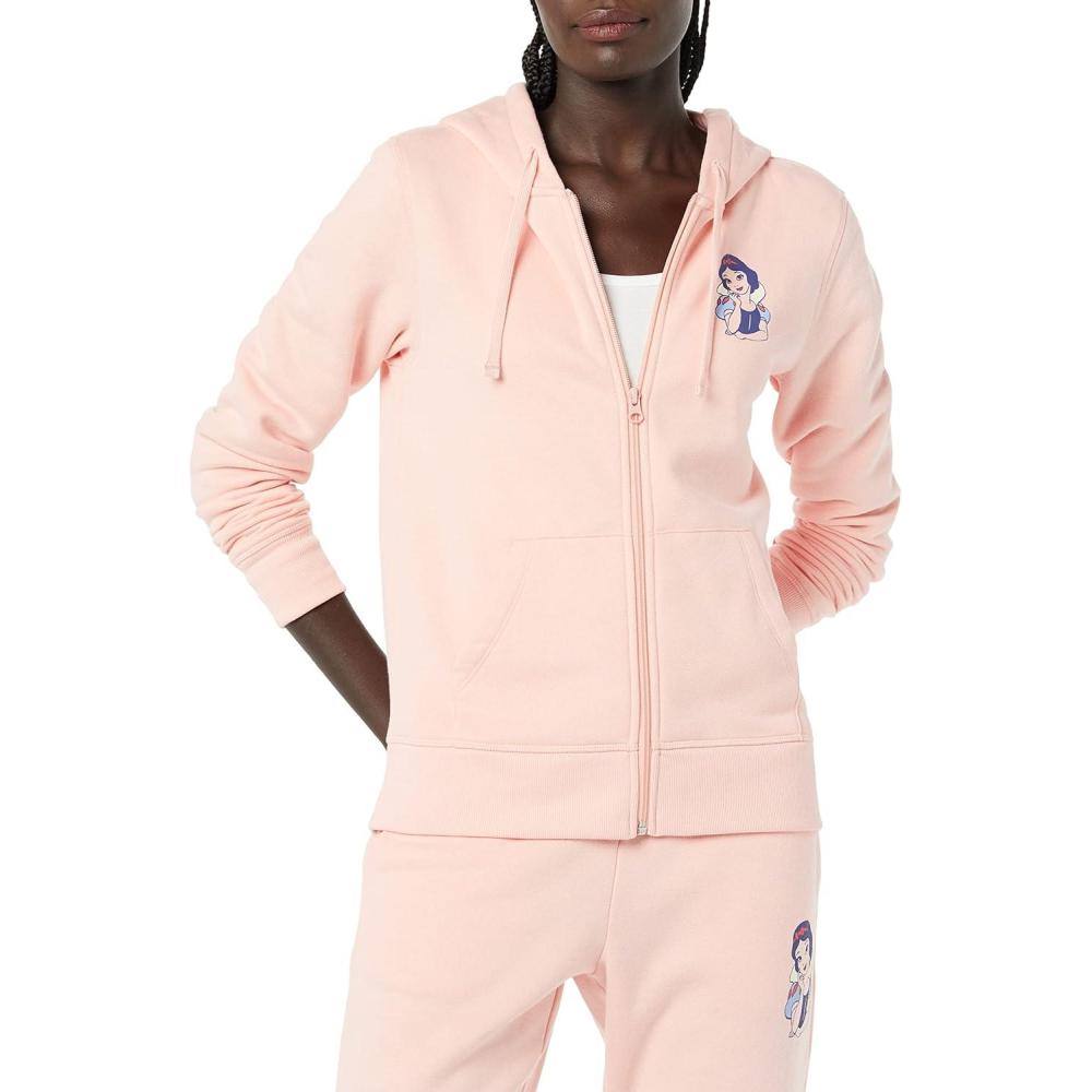 imageAmazon Essentials Disney  Marvel  Star Wars Womens Fleece FullZip Hoodie Sweatshirts Available in Plus SizeSnow White