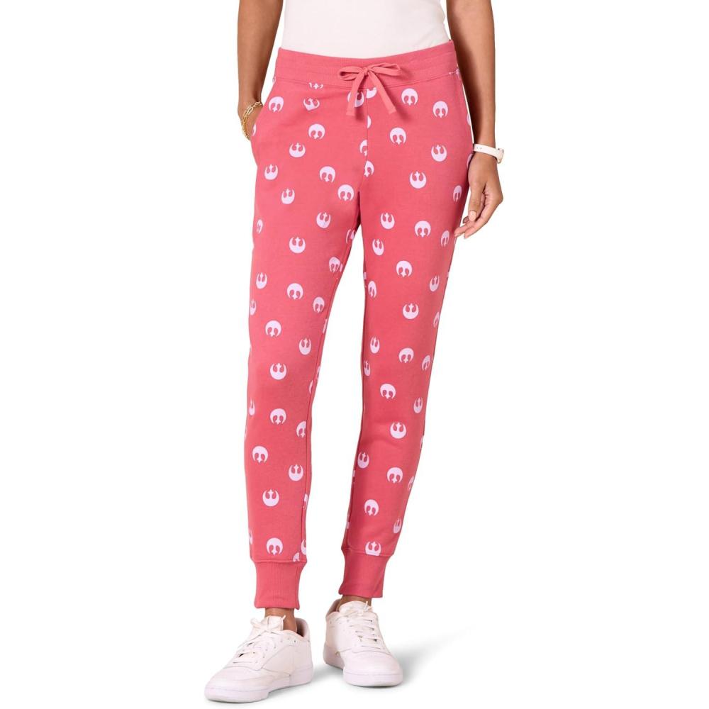 imageAmazon Essentials Disney  Marvel  Star Wars Womens French Terry Fleece Jogger SweatpantsStar Wars Rebel Logo