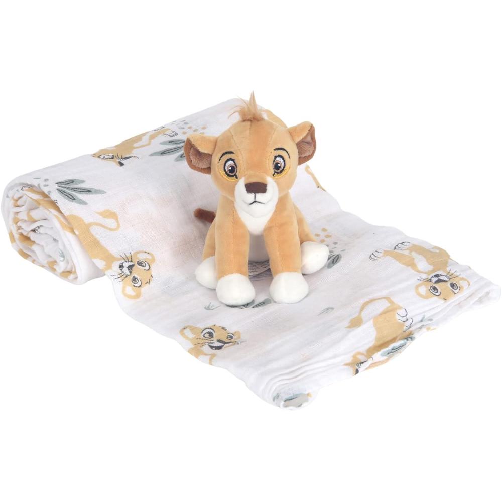 imageLambs ampamp Ivy Star Wars Baby YodaThe Child Swaddle Blanket ampamp Lovey Gift SetLion King