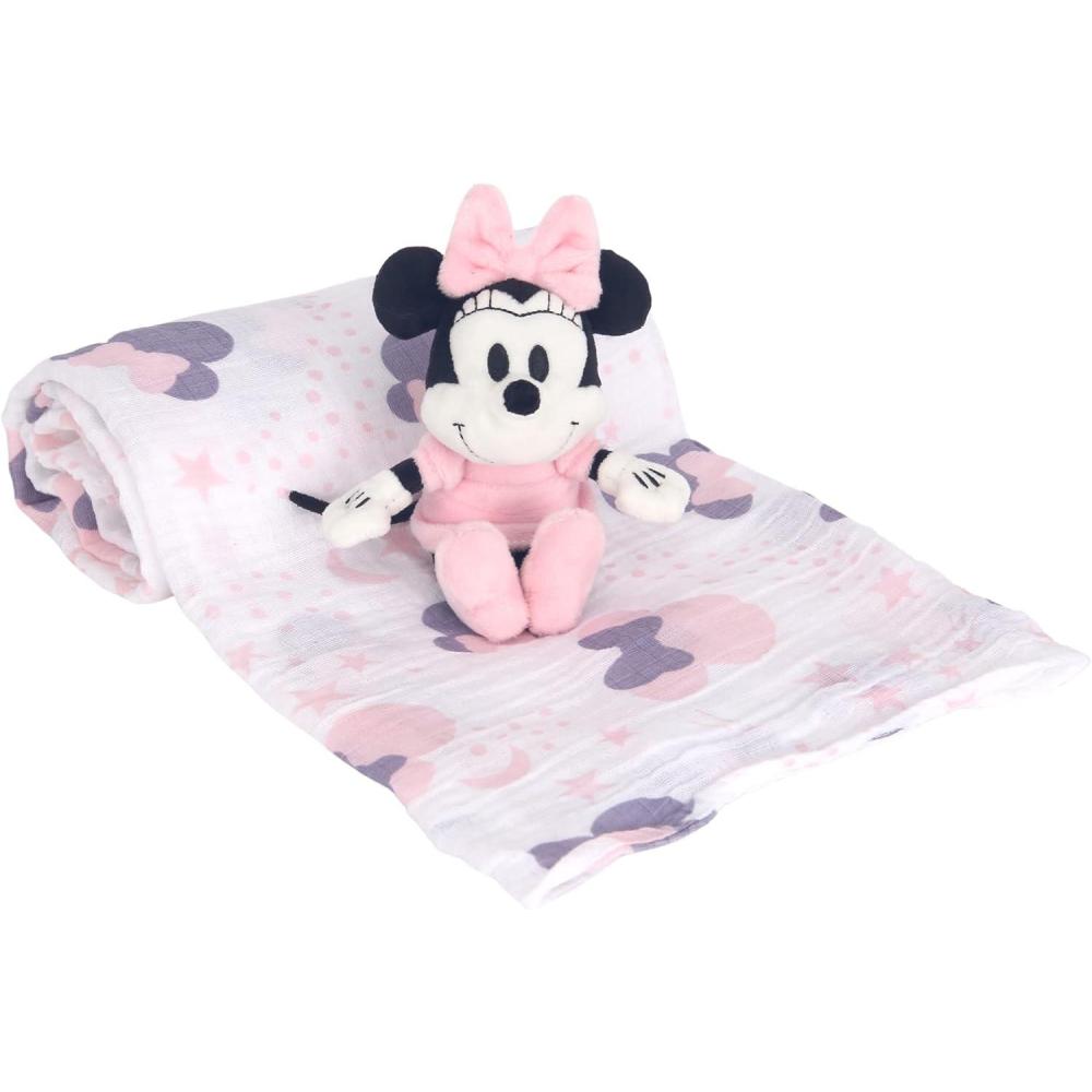 imageLambs ampamp Ivy Star Wars Baby YodaThe Child Swaddle Blanket ampamp Lovey Gift SetMinnie Mouse