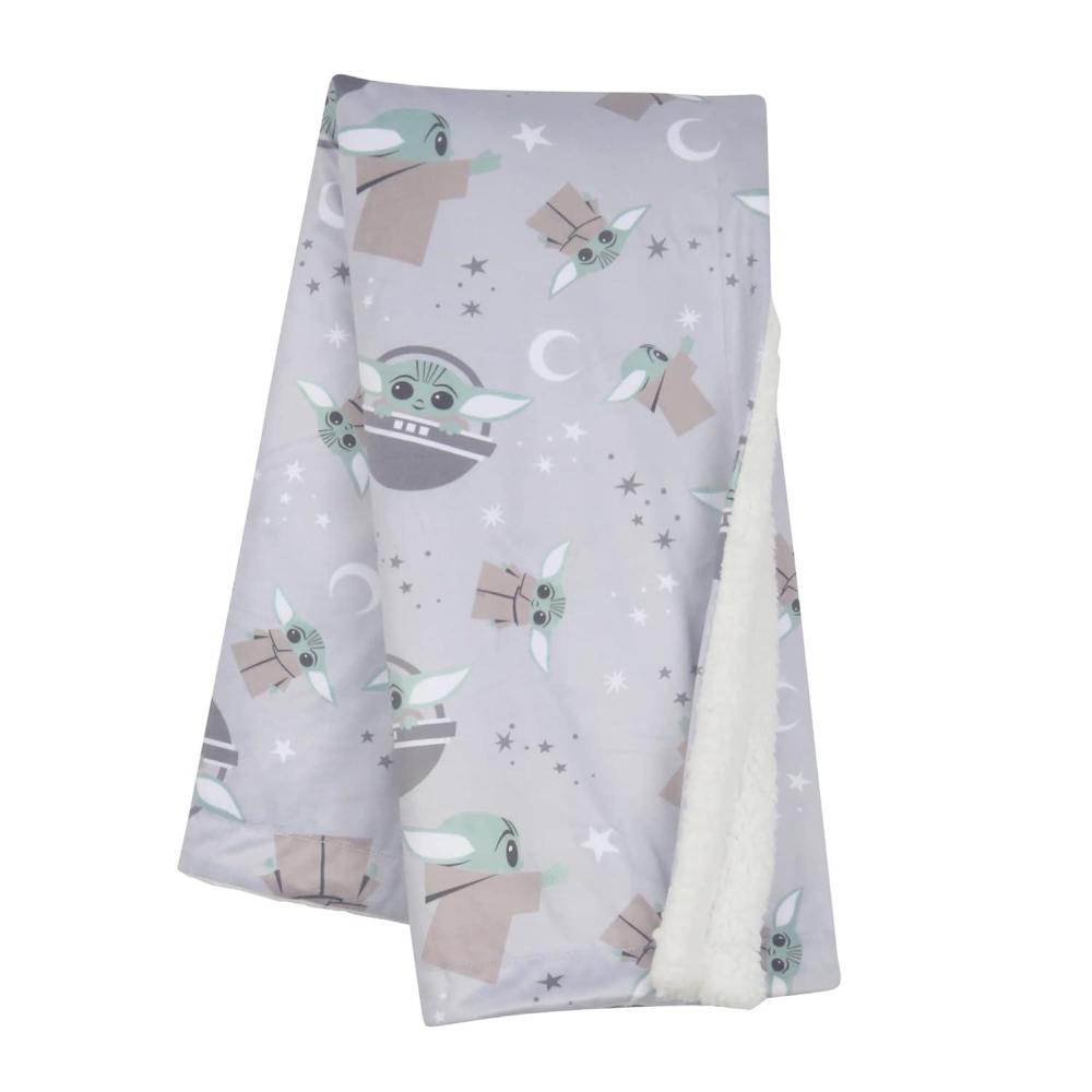 imageLambs ampamp Ivy Star Wars Cozy Friends Baby YodaGrogu Fleece Baby Blanket