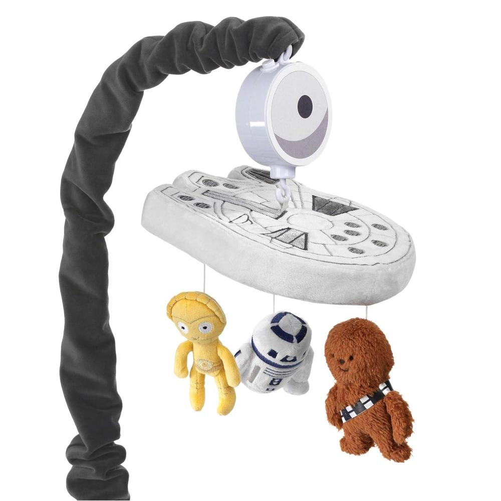 imageLambs ampamp Ivy Star Wars Signature Millennium Falcon Musical Baby Crib Mobile Toy