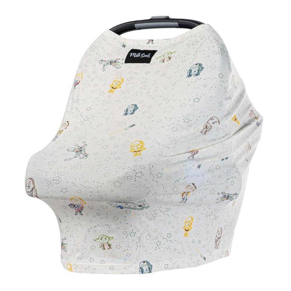imageMilk Snob Original Star Wars 5in1 Cover The Child Added Privacy for Breastfeeding Baby Car Seat Carrier Stroller High Chair Shopping Cart Lounger Canopy  Newborn Essentials Nursing TopLittle Galaxy