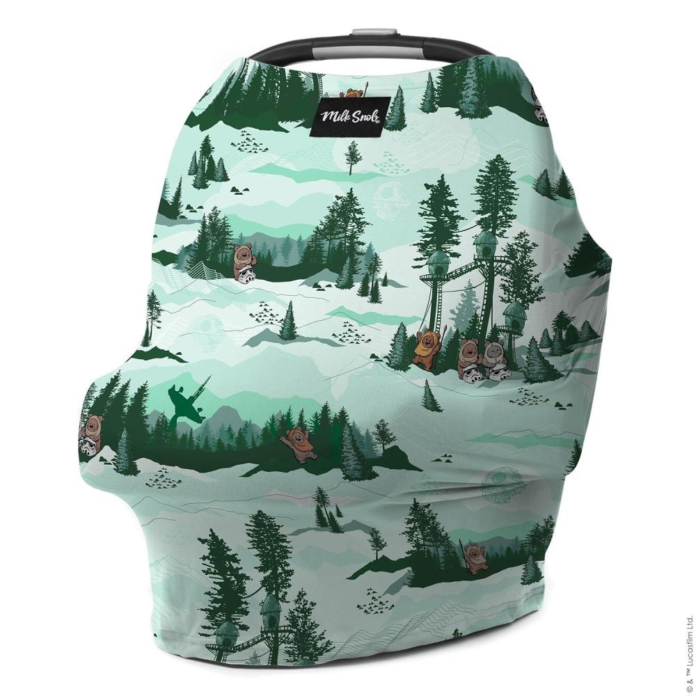 imageMilk Snob Original Star Wars 5in1 Cover The Child Added Privacy for Breastfeeding Baby Car Seat Carrier Stroller High Chair Shopping Cart Lounger Canopy  Newborn Essentials Nursing TopEndor Escape
