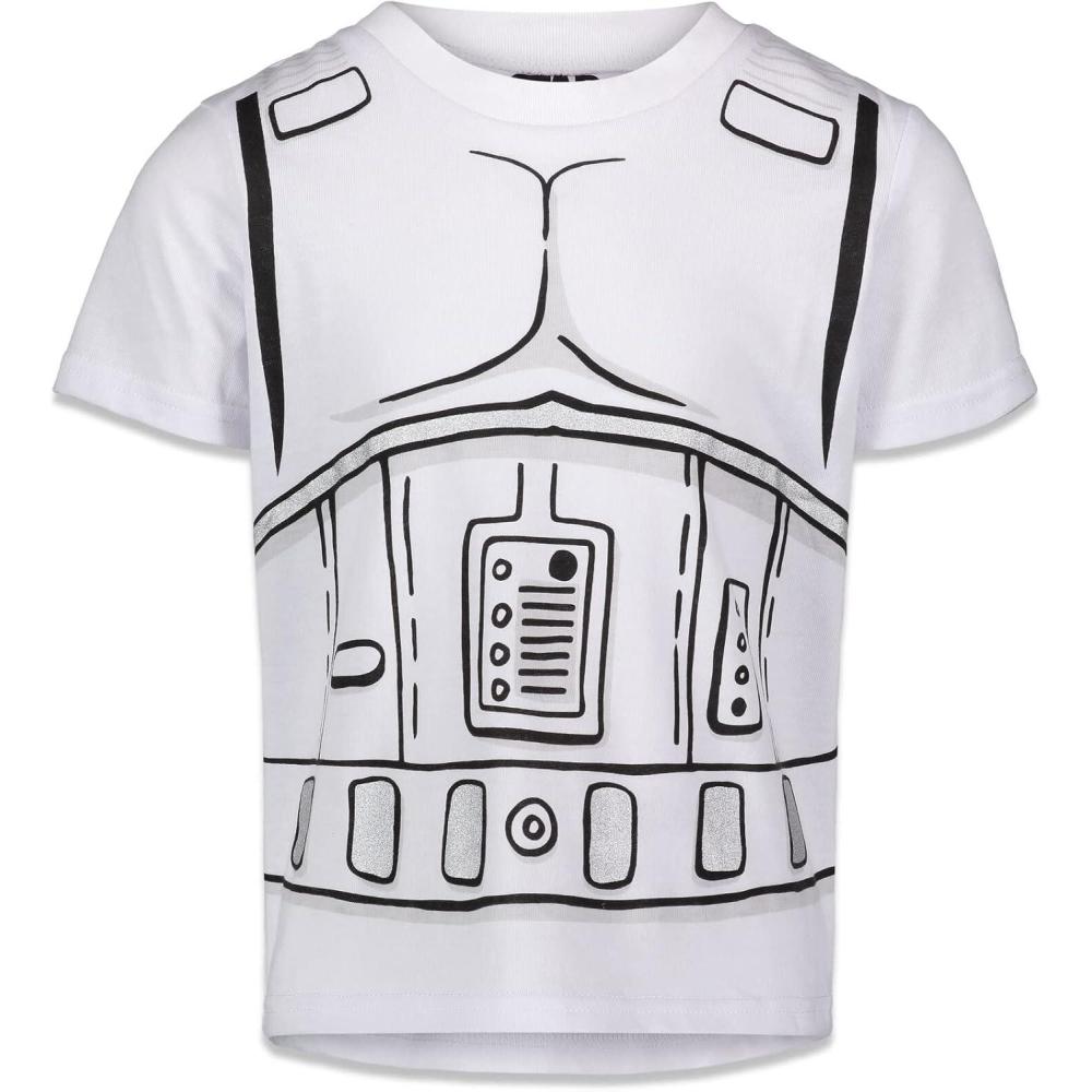 imageSTAR WARS Cosplay TShirt Toddler to Big Kid Sizes  Darth Vader Stormtrooper Chewbacca YodaStormtrooper